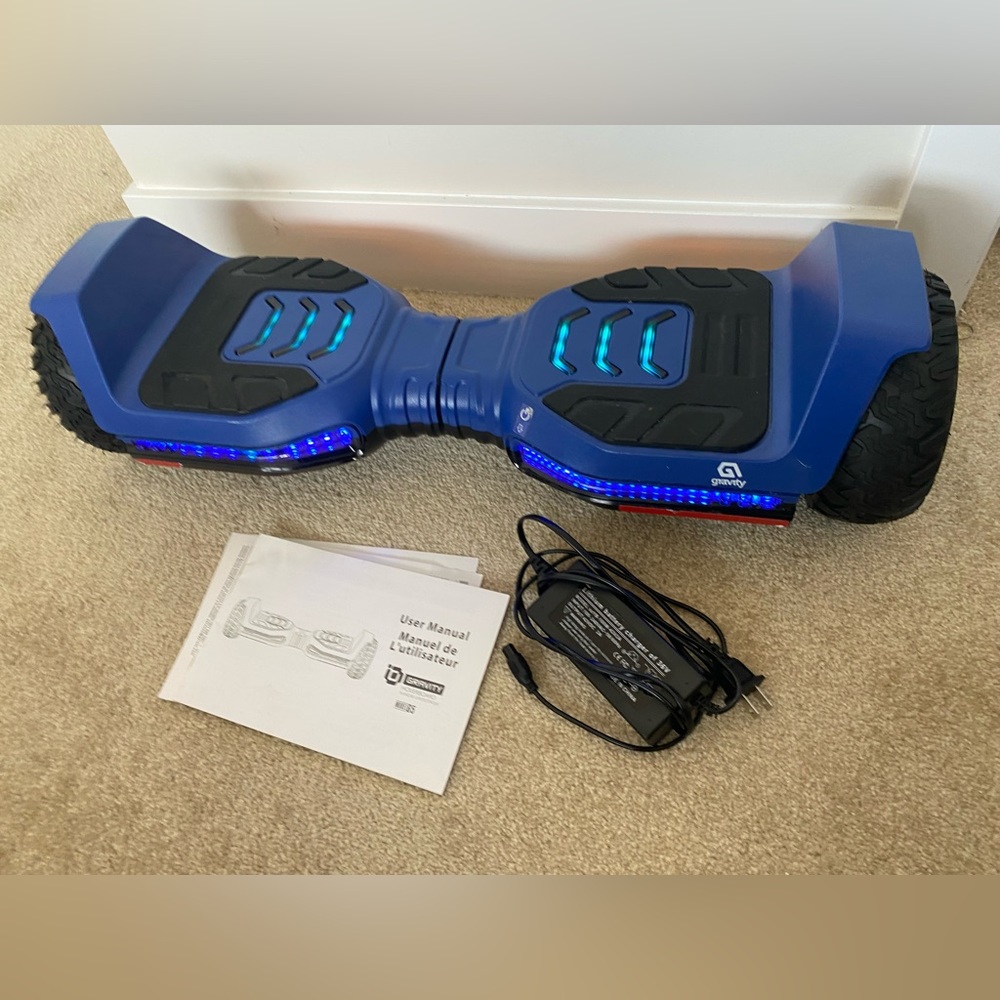 Gravity Light-Up Electric
Hoverboard 6.5-in Wheels, 12km/h